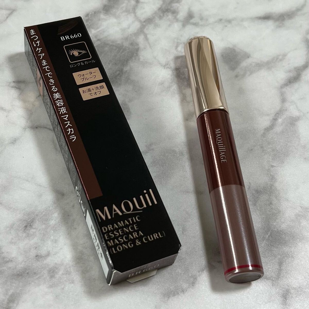 ドラマティックエッセンスマスカラ (ロング＆カール) モカブラウン/マキアージュ/マスカラを使ったクチコミ（2枚目）