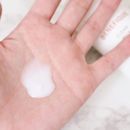 クリアミルク/BENEFIQUE/洗顔フォームを使ったクチコミ(3枚目)