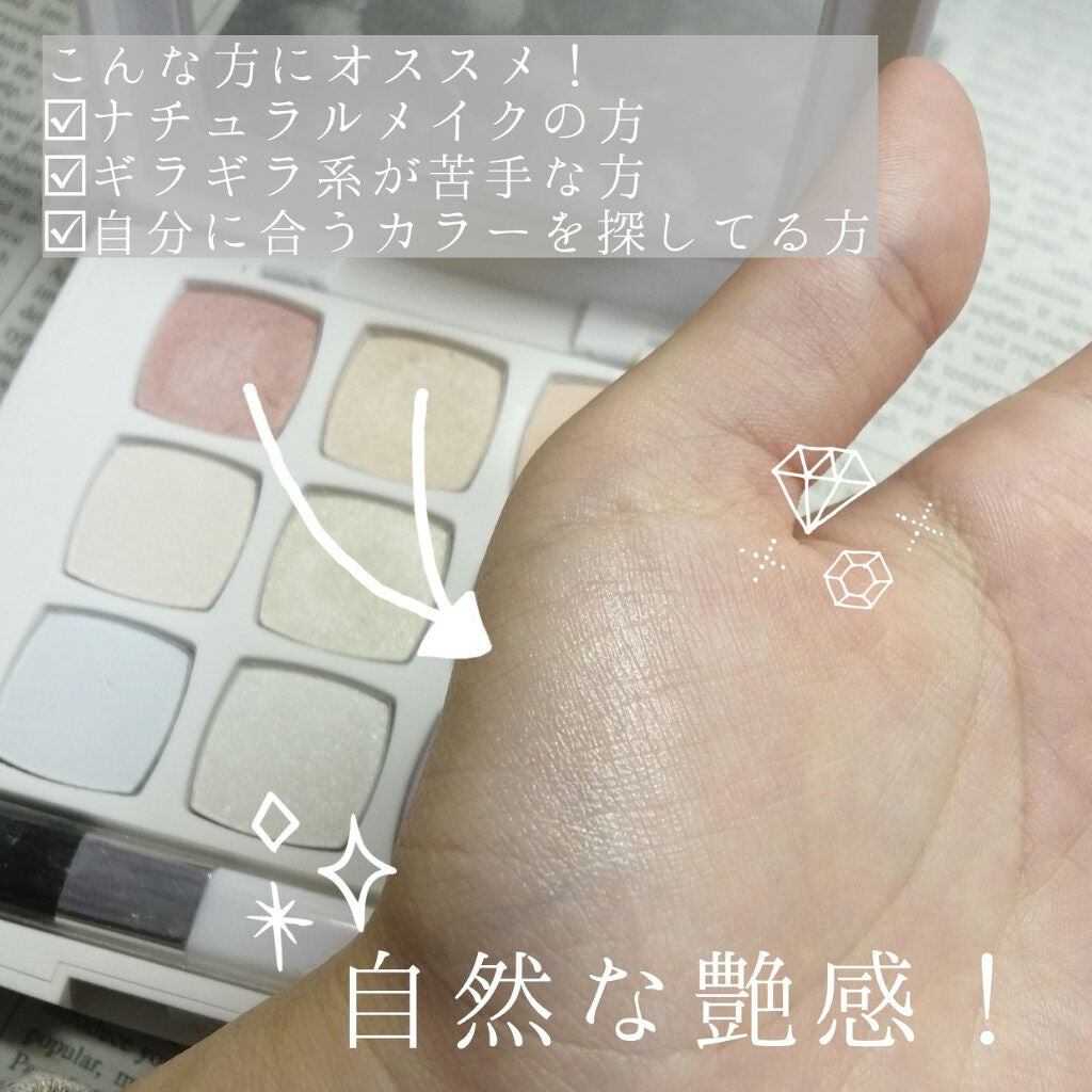 9colors ハイライトパレット/ディアローラ/パウダーハイライトを使ったクチコミ(2枚目)