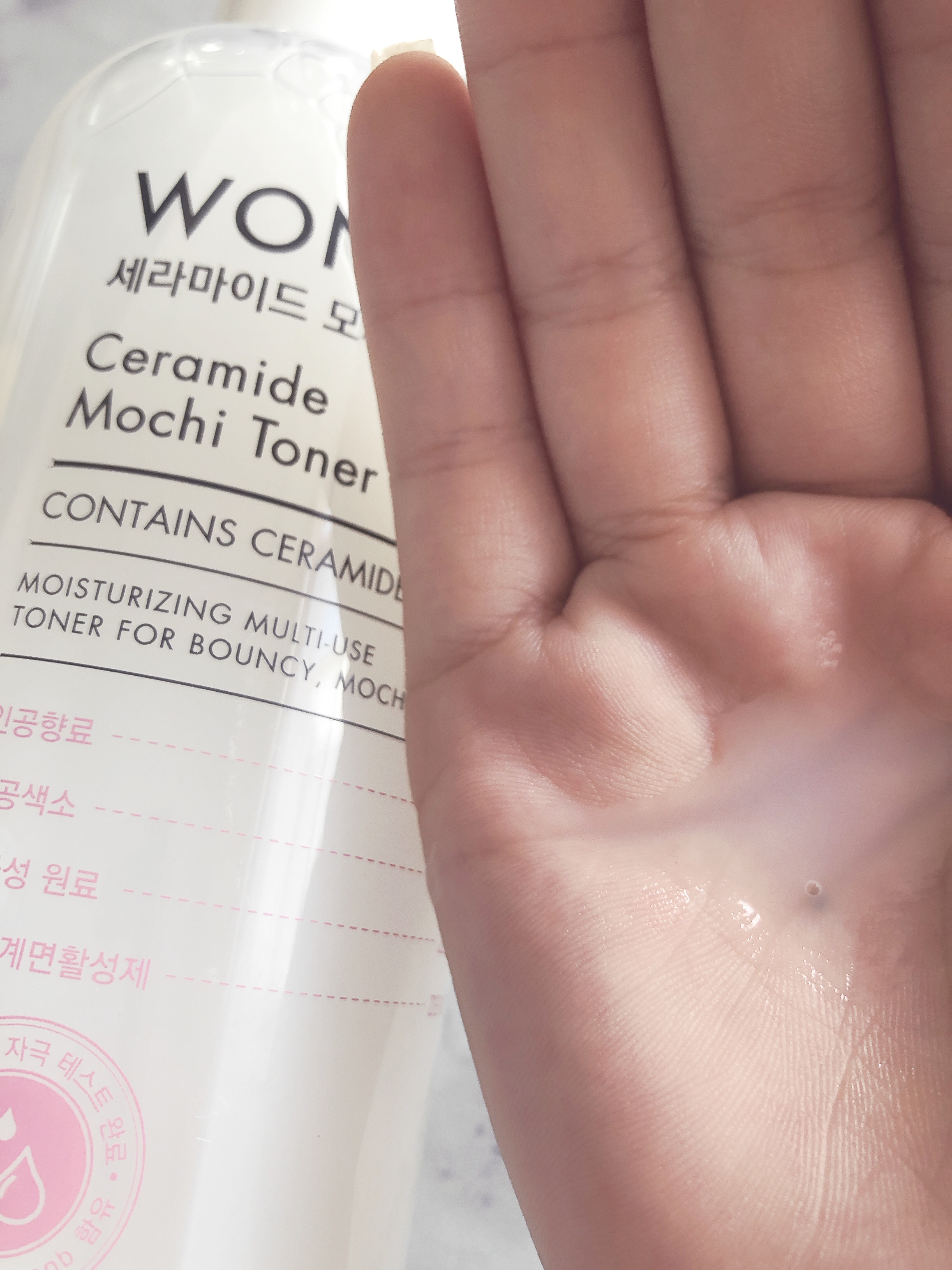 Wonder Ceramide Mochi Toner（トニーモリーワンダーCモチトナー）/TONYMOLY/化粧水を使ったクチコミ（3枚目）