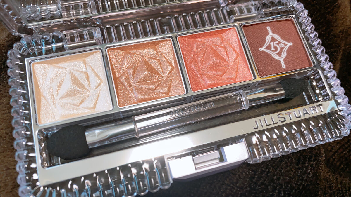 エターナルクチュール アイズ ベルベット 06 marigold cappuccino(限定色)/JILL STUART/アイシャドウパレットを使ったクチコミ（2枚目）