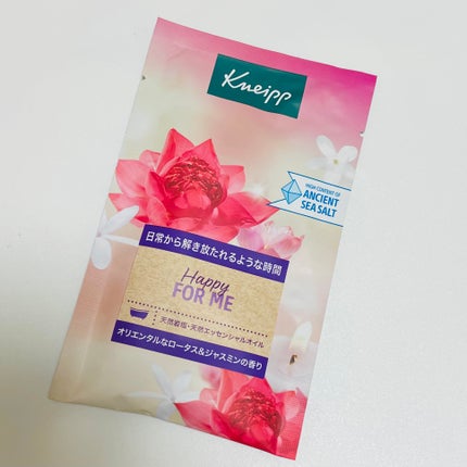 バスソルト ハッピーフォーミー ロータス&ジャスミンの香り/クナイプ/無機塩系入浴剤を使ったクチコミ(1枚目)