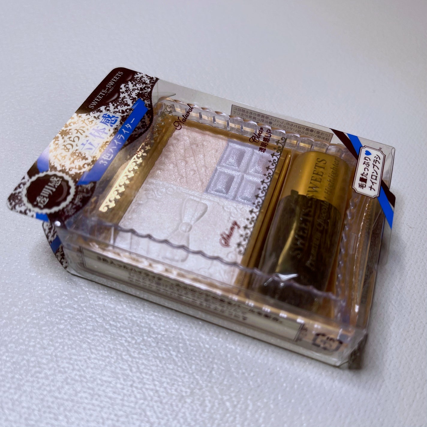 プレミアムショコラハイライター/スウィーツ スウィーツ/パウダーハイライトを使ったクチコミ(2枚目)