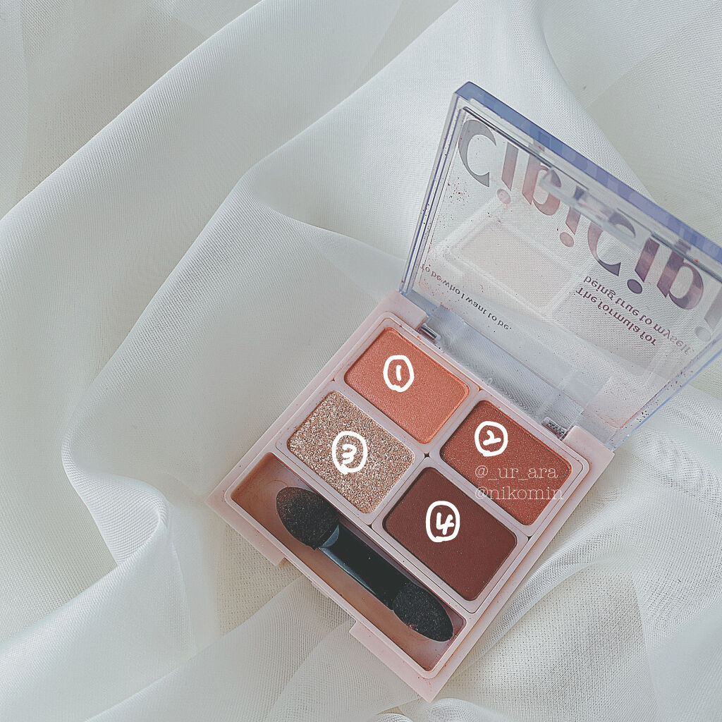 ドレッシーシャドウ/CipiCipi/アイシャドウパレットを使ったクチコミ（2枚目）