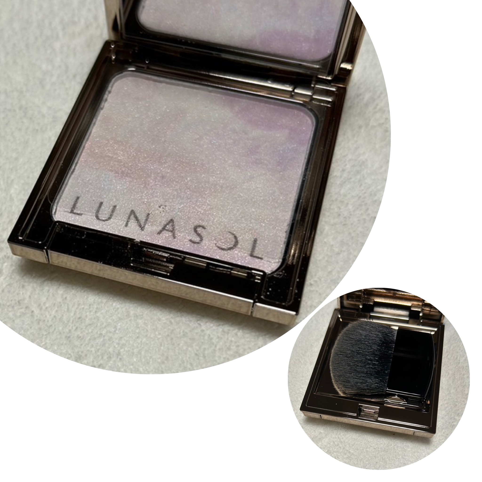 マージングフェースグロウ/LUNASOL/プレストパウダーを使ったクチコミ（2枚目）