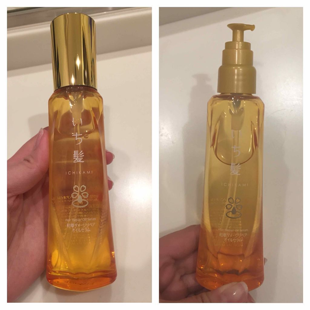 和草ダメージリペアオイルセラム/いち髪/ヘアオイルを使ったクチコミ（1枚目）