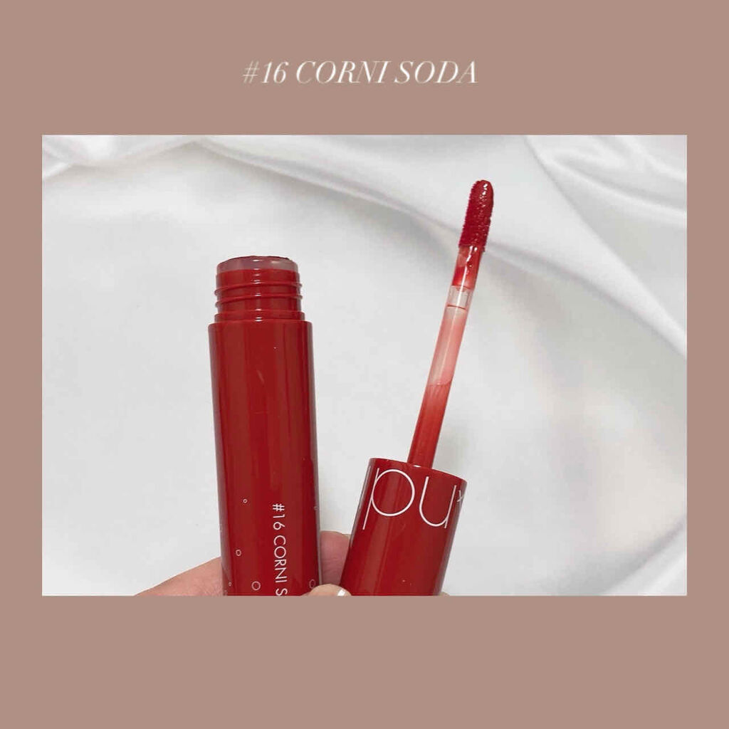 ジューシーラスティングティント/rom&nd/リップティントを使ったクチコミ（3枚目）