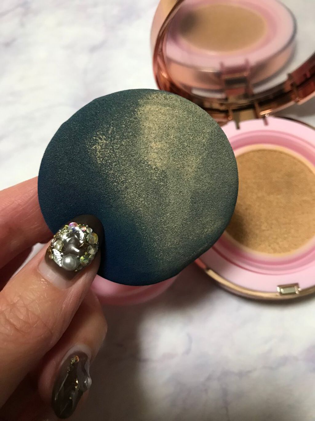 ピンクティーツリーカバークッション/APLIN/クッションファンデーションを使ったクチコミ（3枚目）