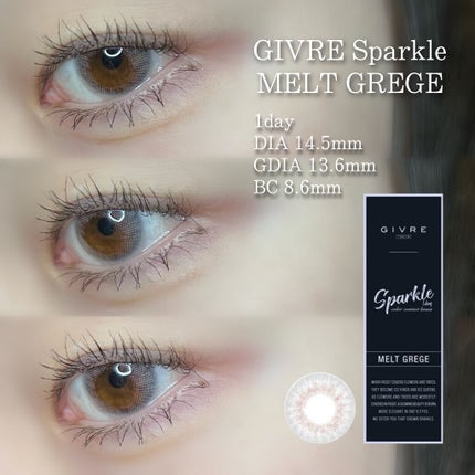 ジーヴル トーキョー スパークル/GIVRE TOKYO/カラーコンタクトレンズを使ったクチコミ(1枚目)