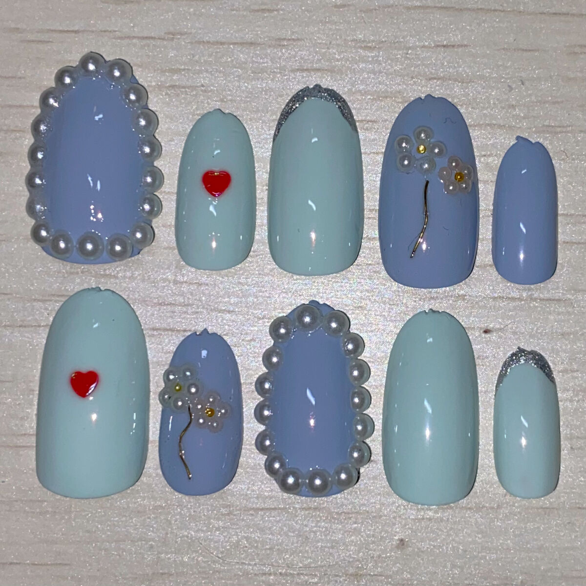 デコレーションネイルパーツ/DAISO/ネイルチップ・パーツを使ったクチコミ（3枚目）