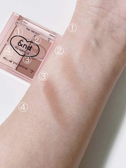 アンドバイロムアンド メロウアイパレット/&nd by rom&nd/アイシャドウパレットを使ったクチコミ(5枚目)