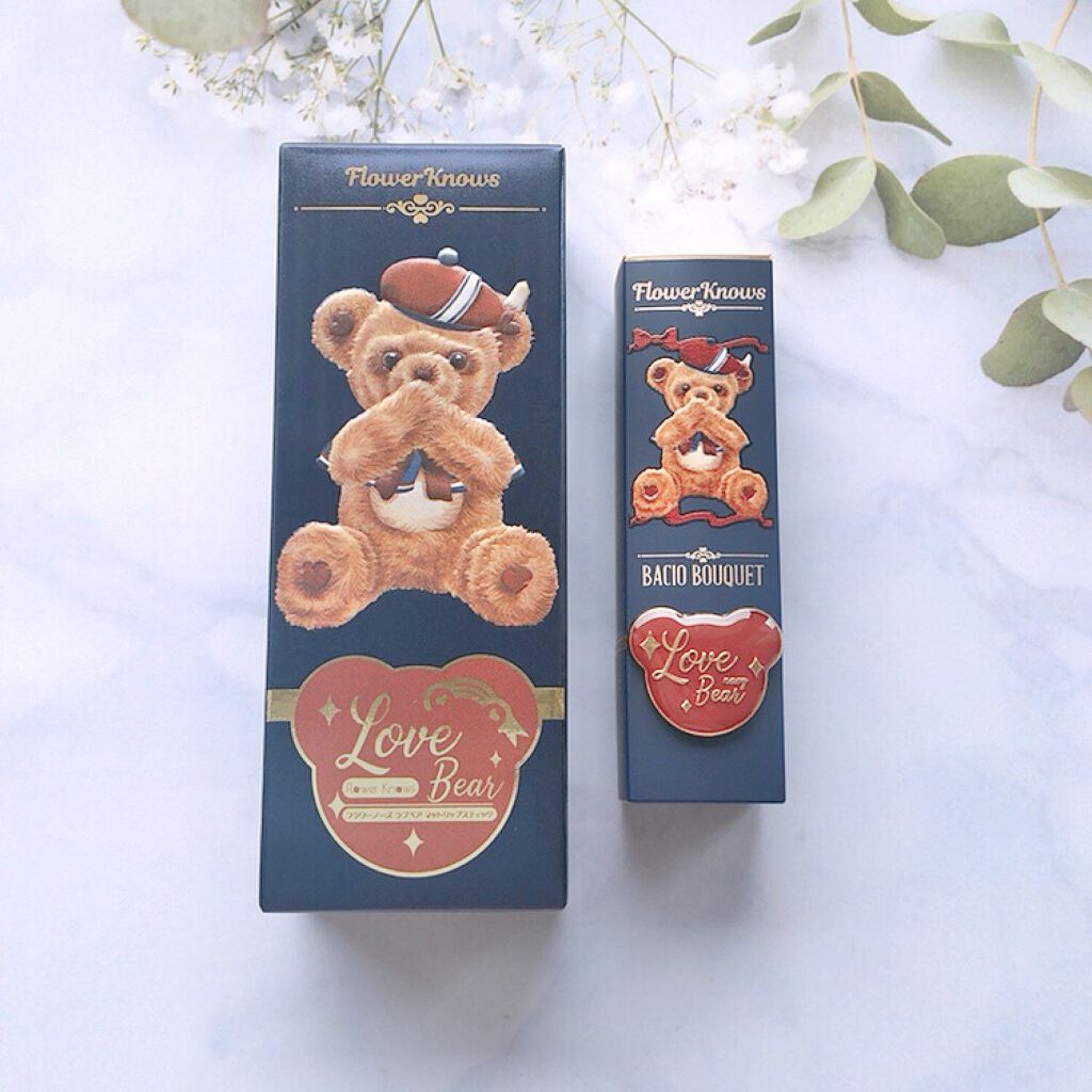 Love Bear マットリップスティック キャンディーベア/FlowerKnows/口紅を使ったクチコミ（1枚目）