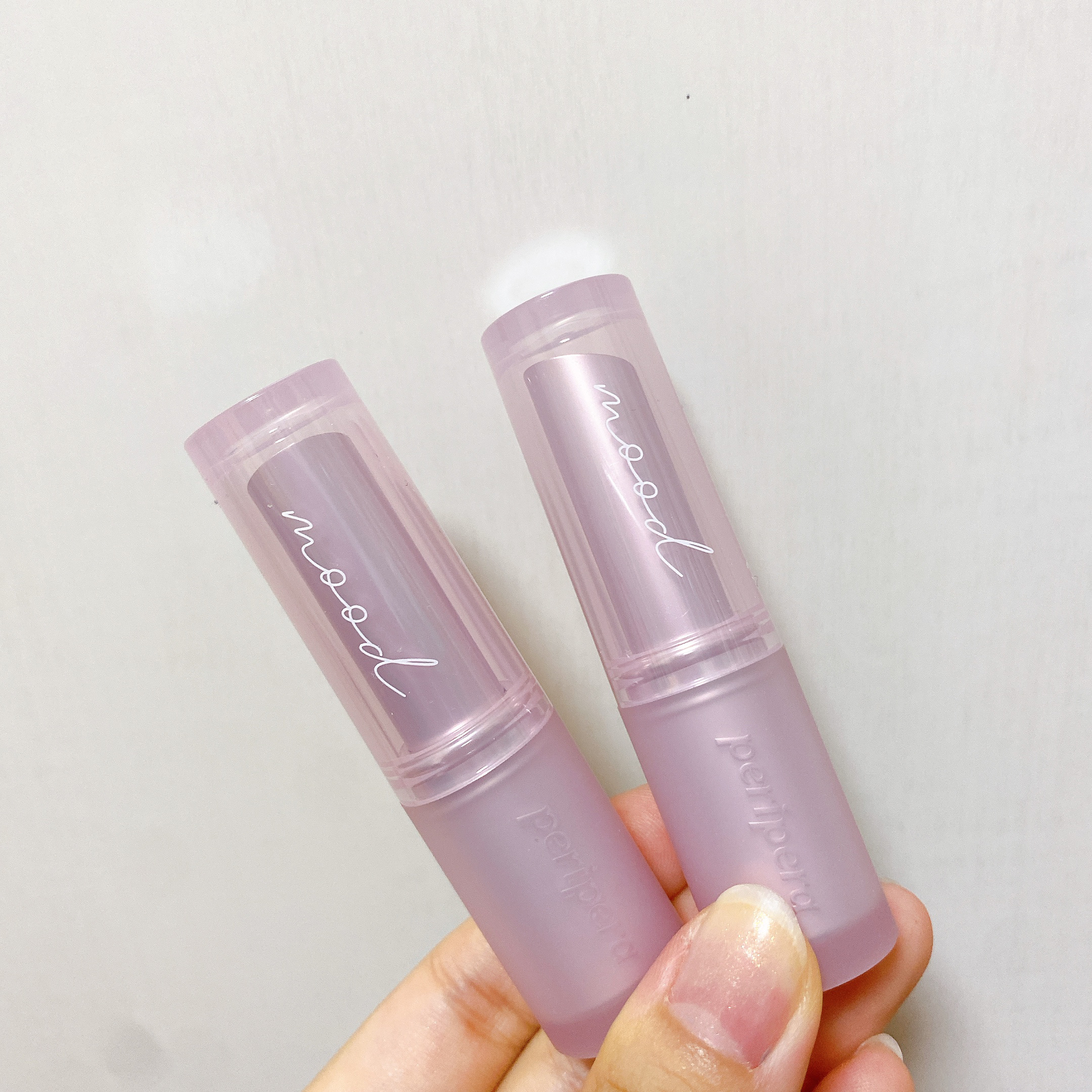 インク ムード グロイ バーム 09 PINKMMELIER/PERIPERA/口紅を使ったクチコミ（3枚目）