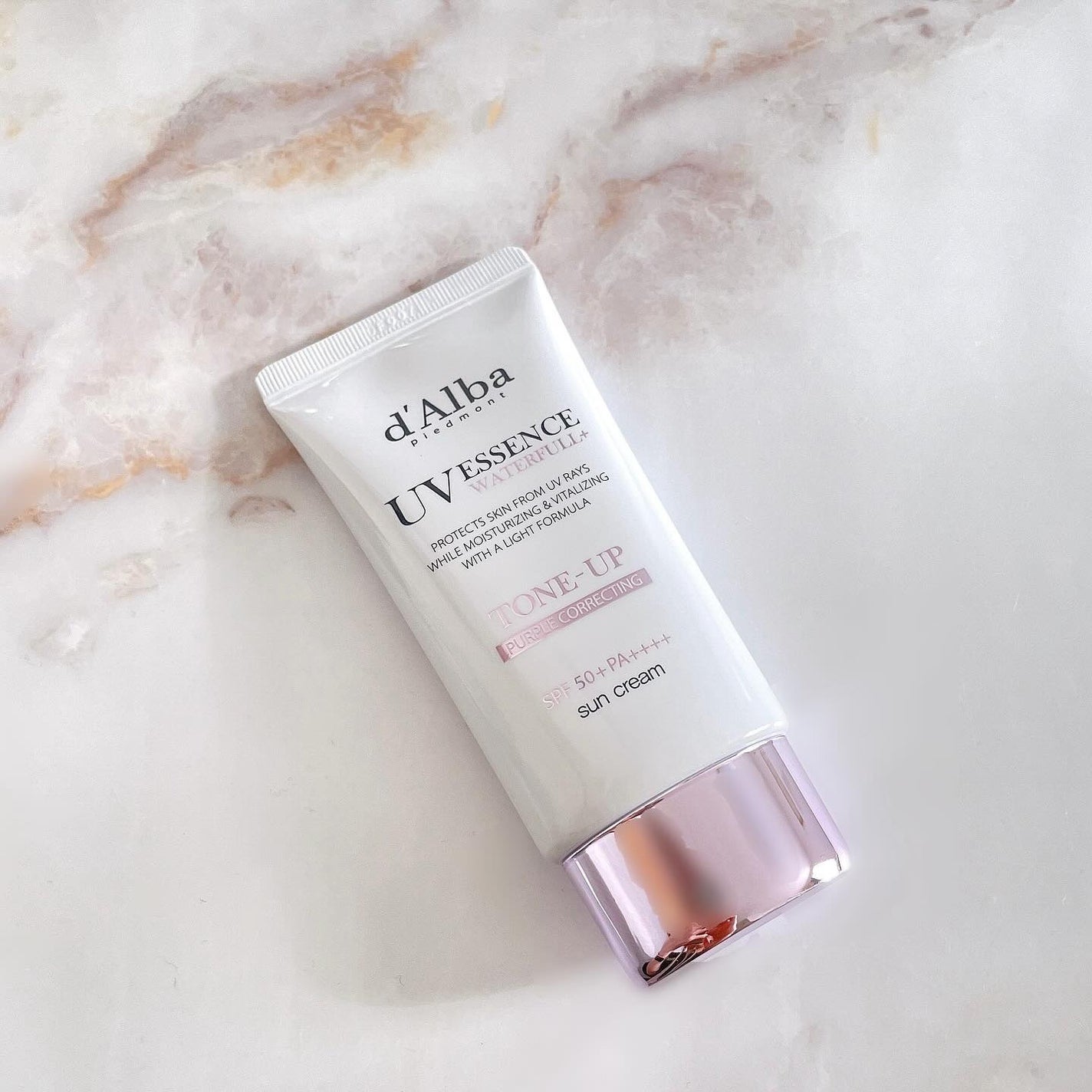 ダルバ ウォータフル トーンアップ サンクリーム(パープル)/ダルバ/日焼け止めクリームを使ったクチコミ(2枚目)