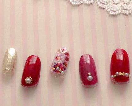 カラフルネイルズ N04 ワインレッド /キャンメイク/マニキュアを使ったクチコミ(2枚目)