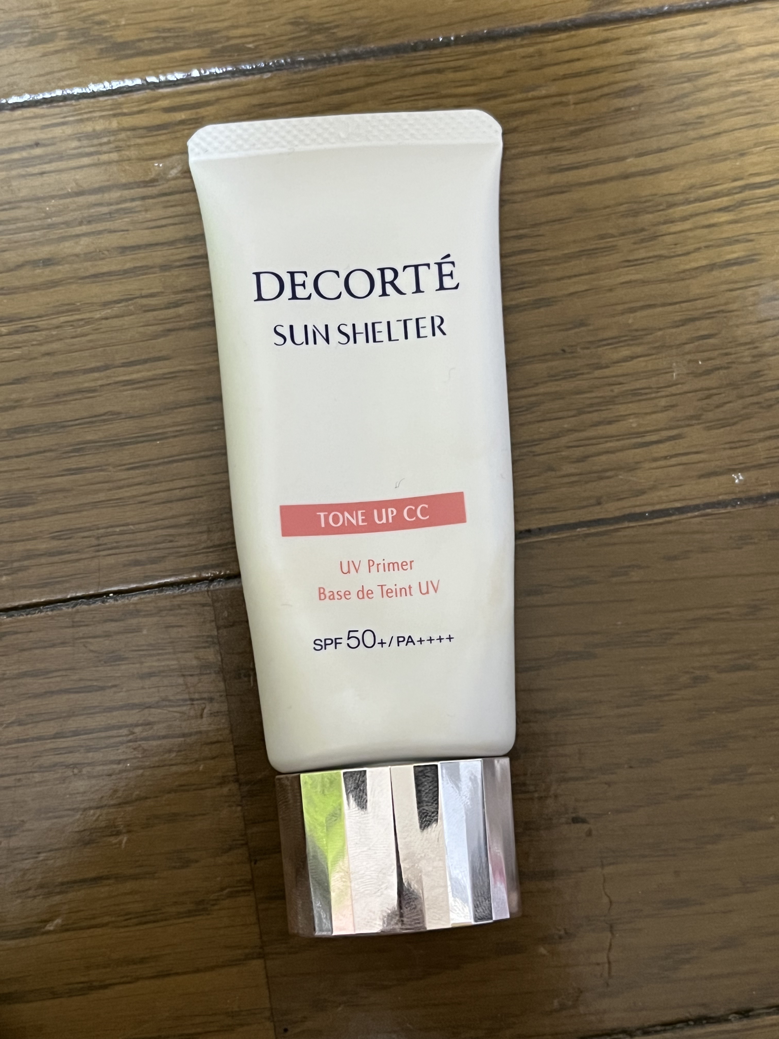 サンシェルター　マルチ プロテクション　トーンアップＣＣ 02ベージュ/DECORTÉ/化粧下地を使ったクチコミ（1枚目）