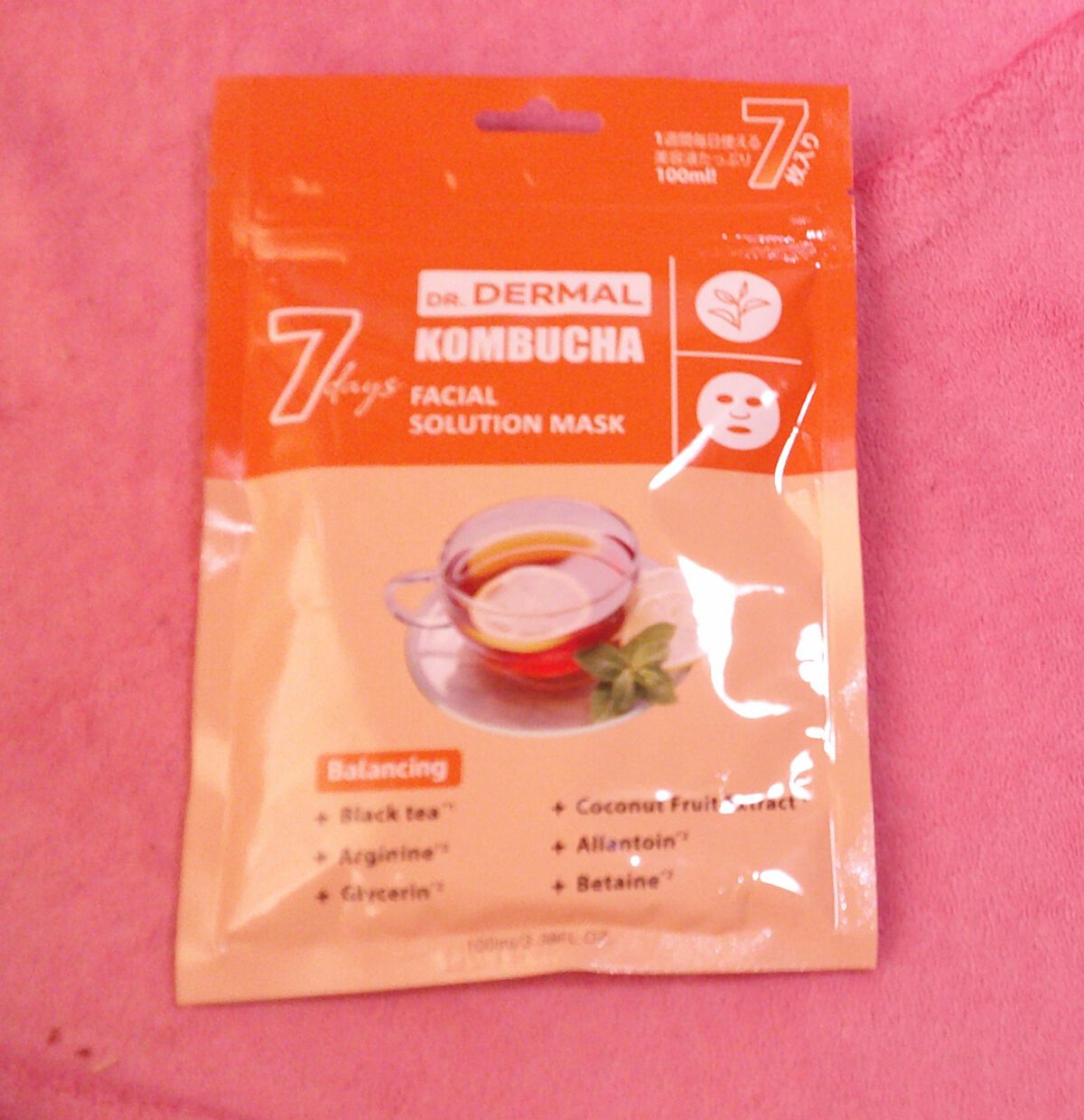 7days フェイシャルソリューションマスク コンブチャ/Dr.DERMAL/シートマスク・パックを使ったクチコミ(1枚目)