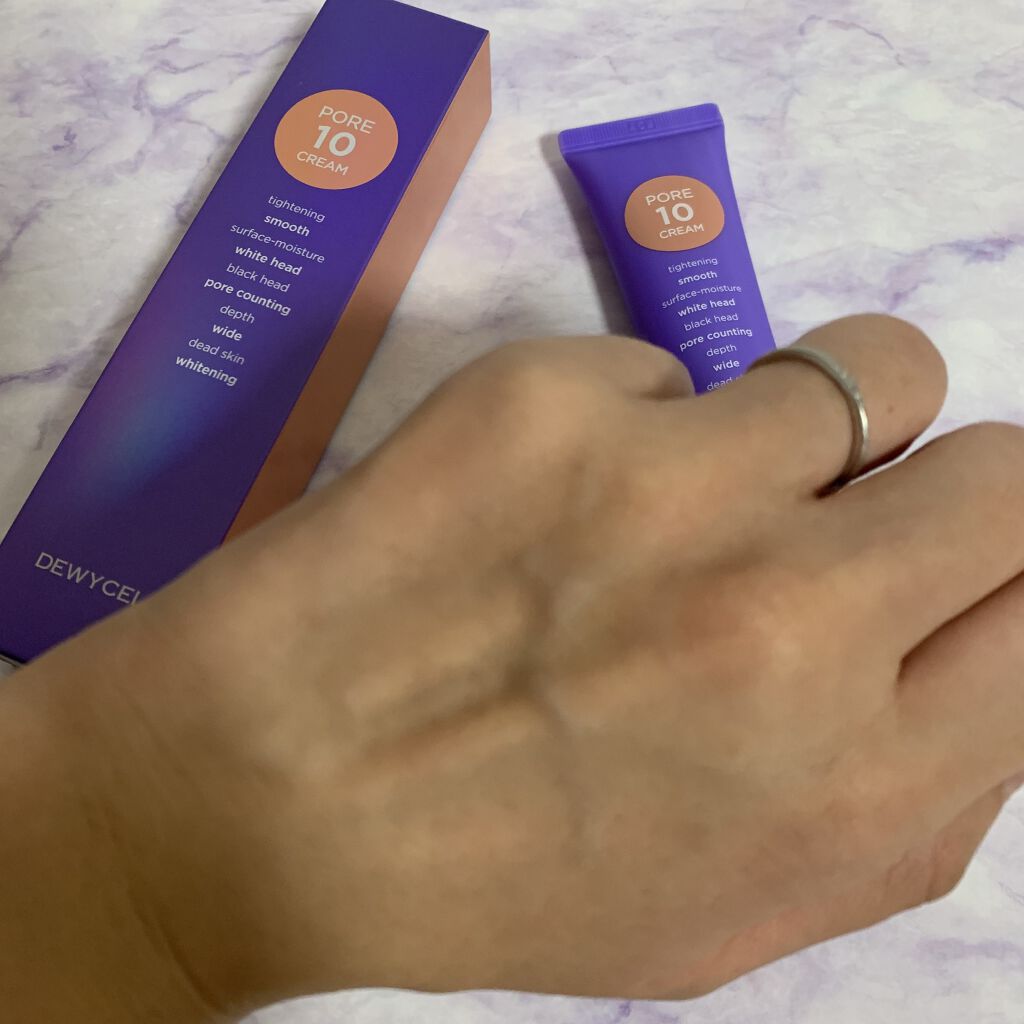 ポアーテンクリーム/DEWYCEL/化粧下地を使ったクチコミ（3枚目）