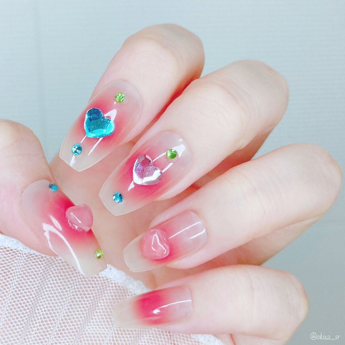 ネイルチップ/SHEIN/ネイルチップ・パーツを使ったクチコミ(4枚目)