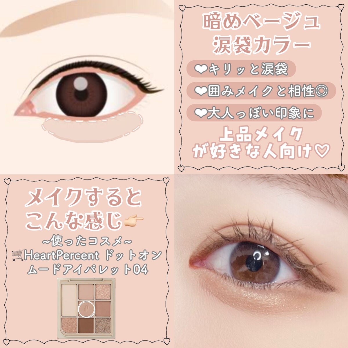 ジューシーピュアアイズ/キャンメイク/アイシャドウパレットを使ったクチコミ(6枚目)