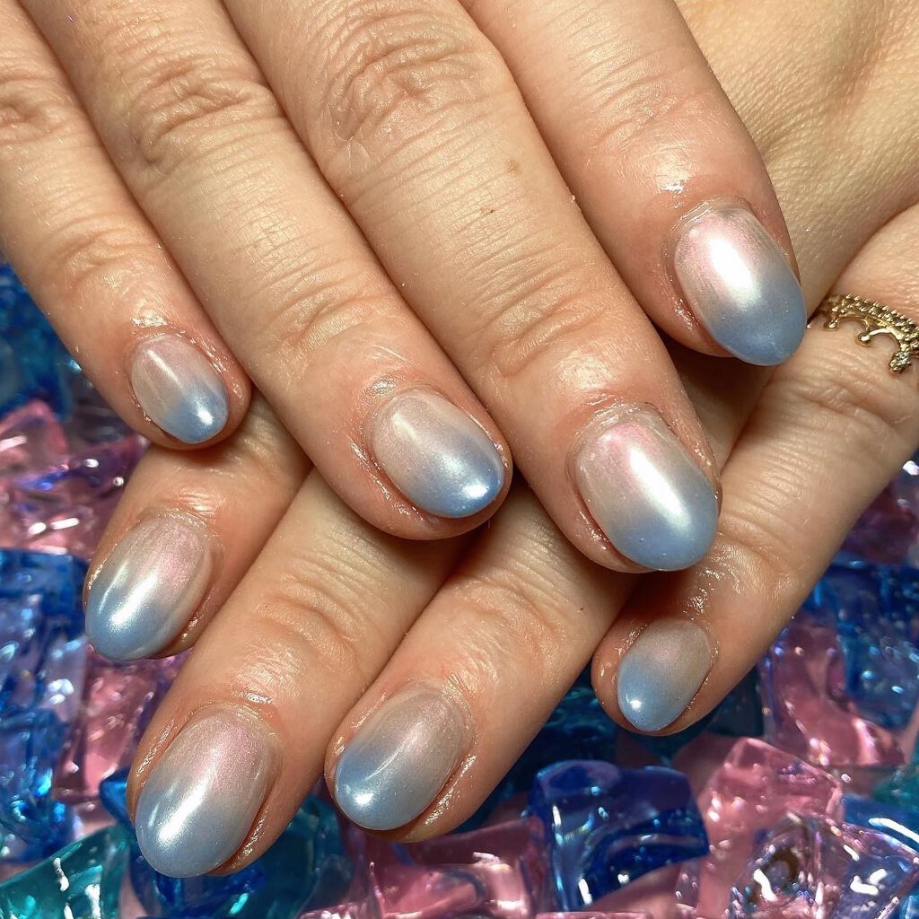 ちっちみ🩵ブルベ冬×フェミニン on LIPS 「♡#フォローミー♡@chicchimity🕊𓂃𓈒𓏸ネイルネイ..」(5枚目)