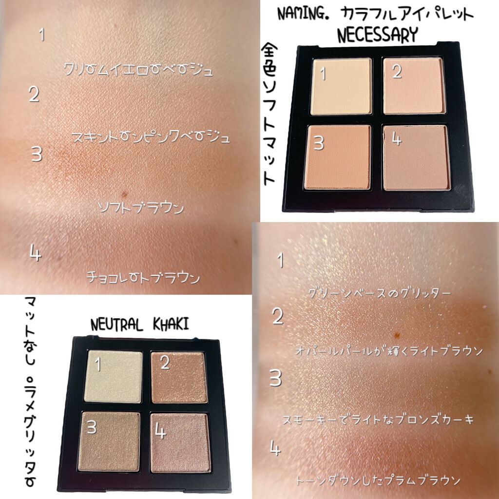 COLORFUL EYE PALETTE/NAMING./アイシャドウパレットを使ったクチコミ(3枚目)