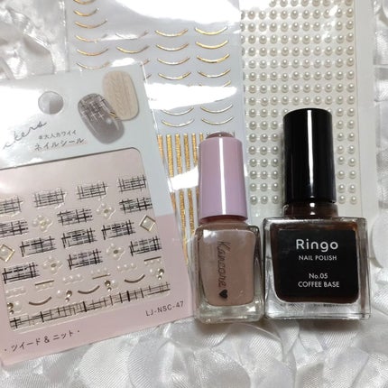 ミルクティ on LIPS 「✴✴#冬ネイル①✴ベージュ✕ブラウンの#ツィードネイル💅✴冬服..」(5枚目)