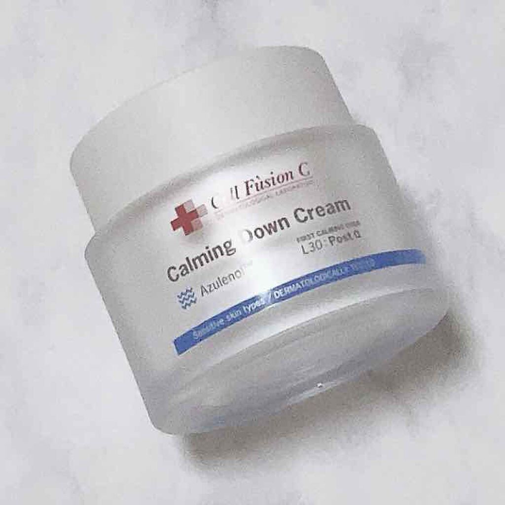 Calming Down Cream/Cell Fusion C(セルフュージョンシー)/フェイスクリームを使ったクチコミ（3枚目）
