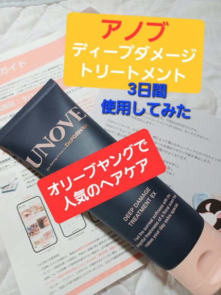 ディープダメージトリートメントEX/UNOVE/洗い流すヘアトリートメントを使ったクチコミ(1枚目)
