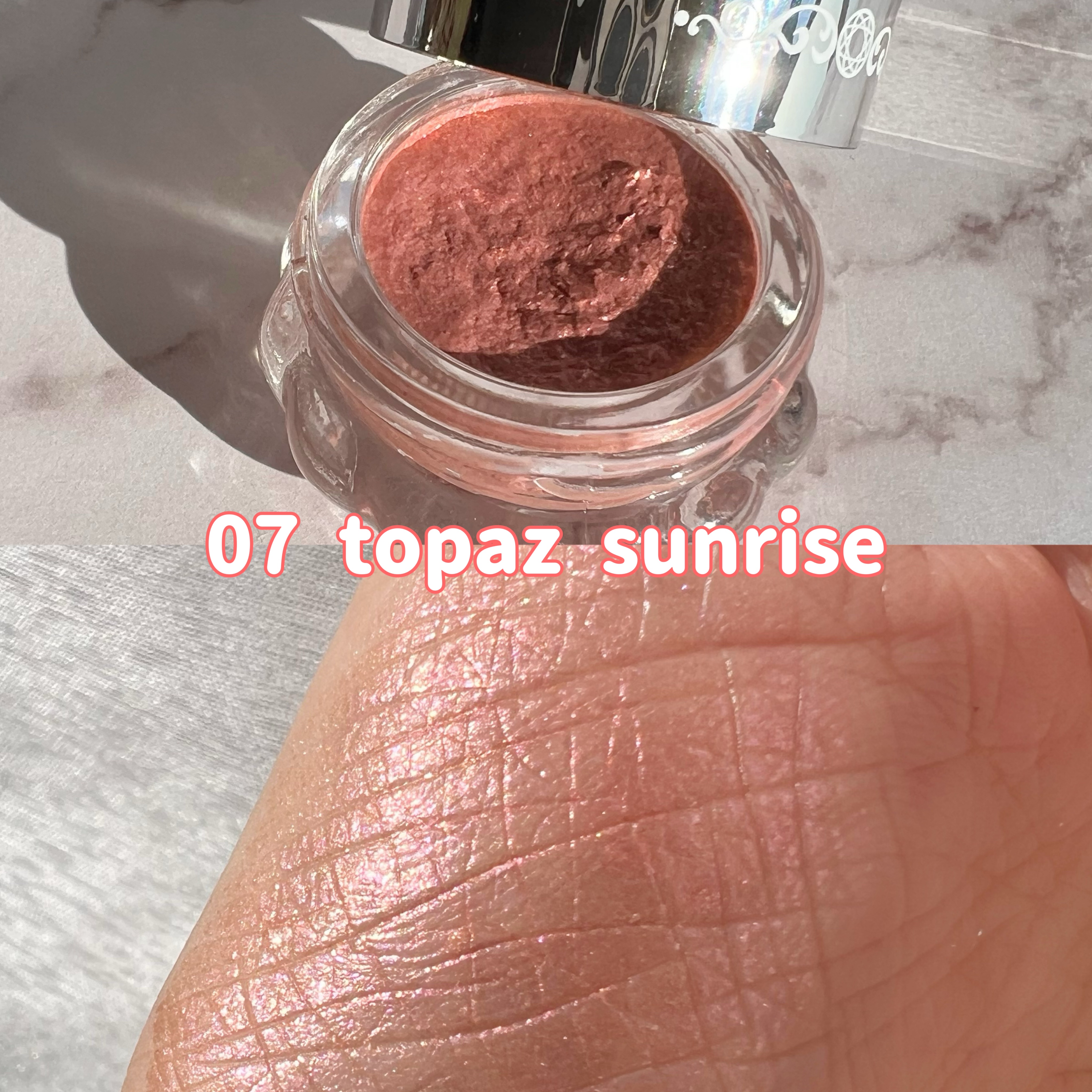 ジルスチュアート　エターナル アイビジュー 07 topaz sunrise/JILL STUART/ジェル・クリームアイシャドウを使ったクチコミ（3枚目）