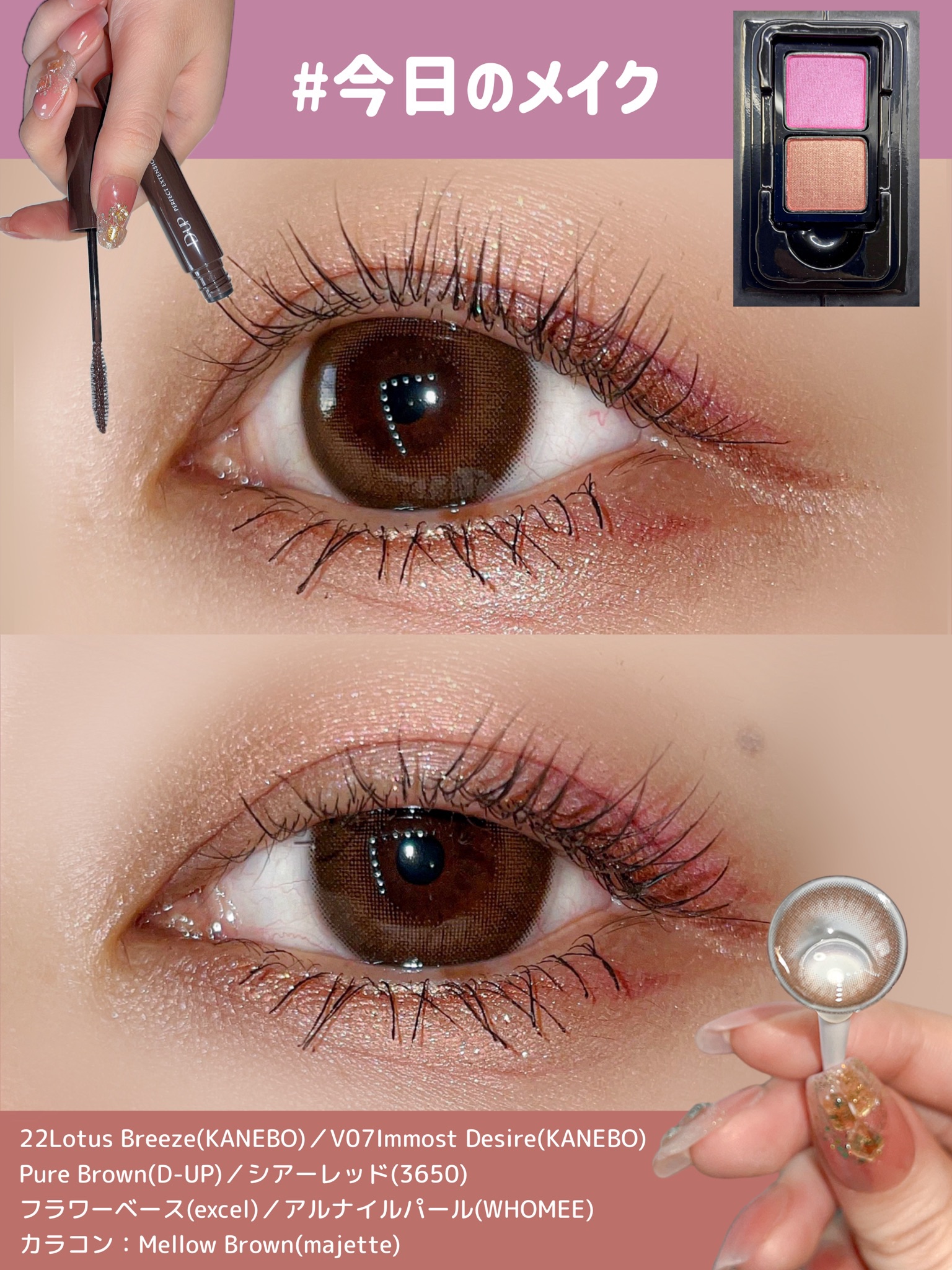 カネボウ アイカラーデュオ 22 Lotus Breeze/KANEBO/アイシャドウパレットを使ったクチコミ（1枚目）