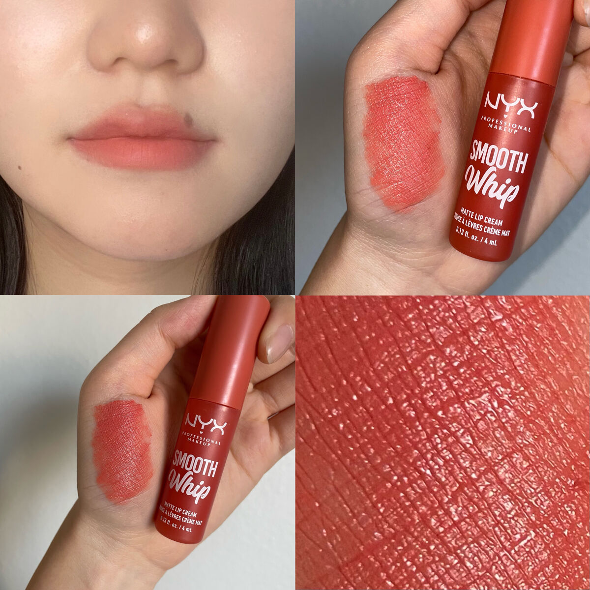 Smooth Whip Blurring Matte Lip Cream/NYX Professional Makeup/口紅を使ったクチコミ（2枚目）