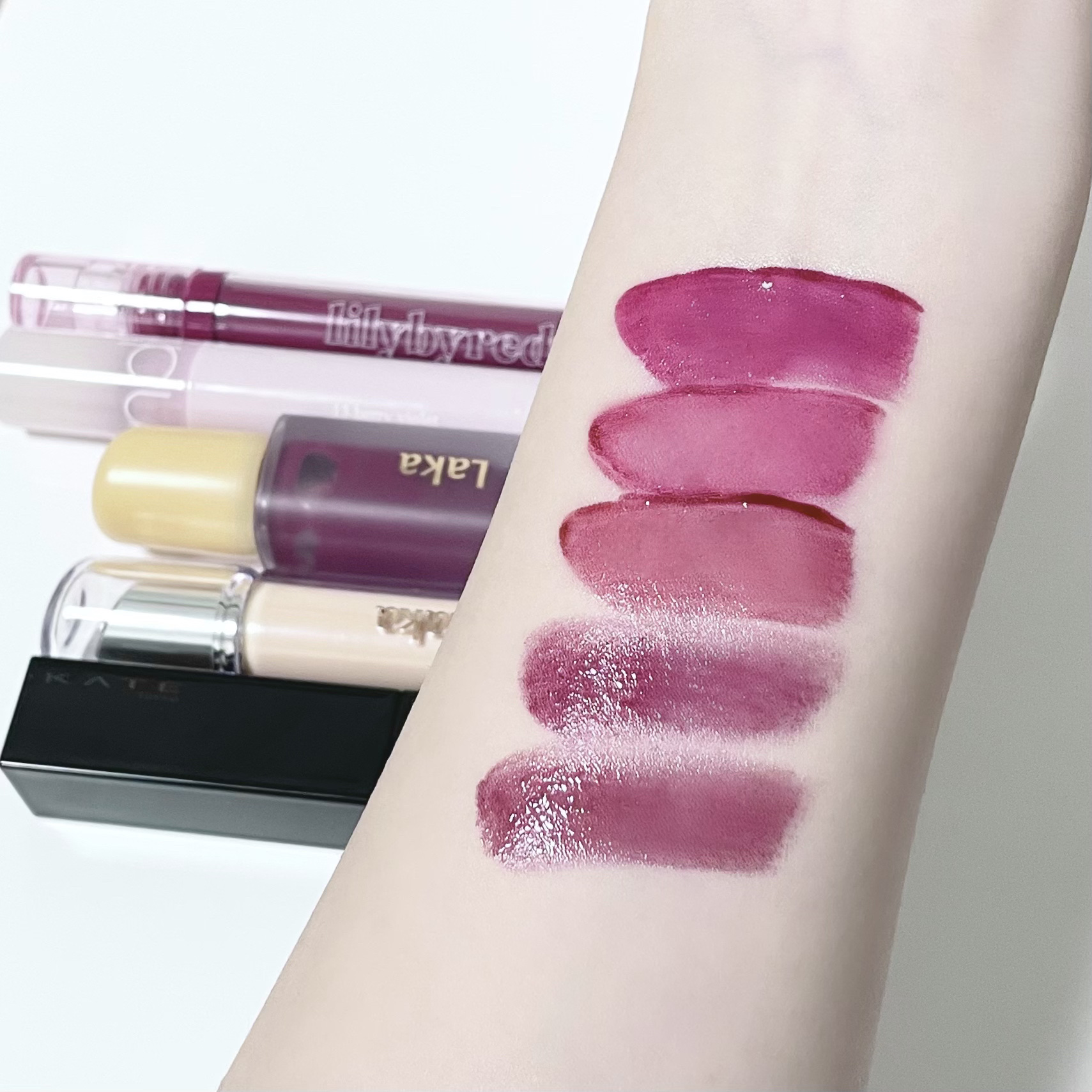 グラスティングウォーターティント 韓服エディション/rom&nd/リップティントを使ったクチコミ（3枚目）