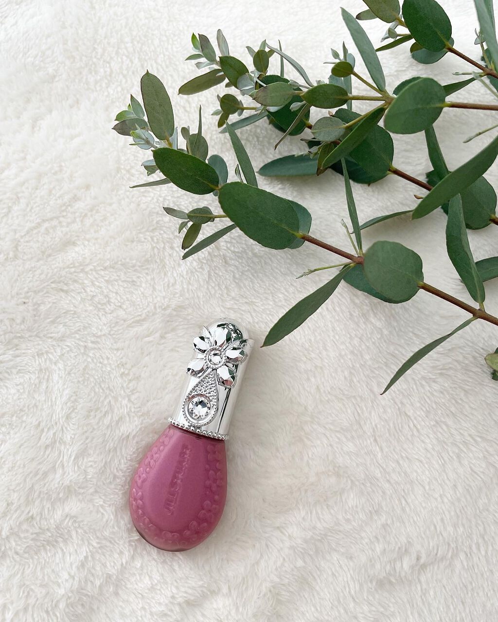 ジルスチュアート ブルームドロップ リップ＆チーク シフォン 101 sweet feathers(限定色)/JILL STUART/リキッドチークを使ったクチコミ（1枚目）