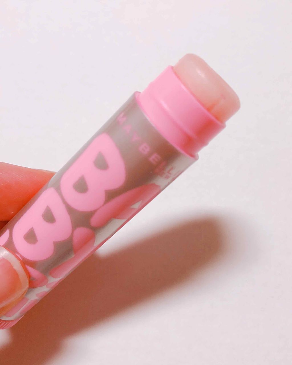 リップクリーム ピンクグロウ 01 ベビーピンク/MAYBELLINE NEW YORK/リップケアを使ったクチコミ（3枚目）