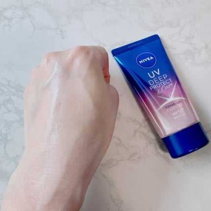 ニベアUV ディープ プロテクト&ケア トーンアップ エッセンス/ニベア/日焼け止めローションを使ったクチコミ(5枚目)