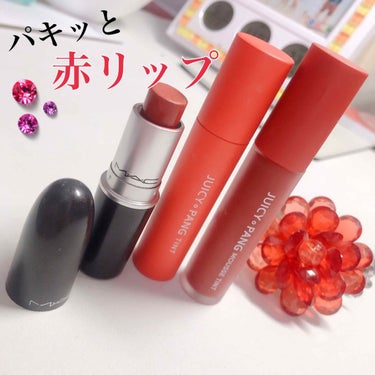 
パキッと映える！赤リップ紹介💄💕

今日は私が毎日のようにつけている赤リップを紹介します！
※写真2枚目→塗った直後
写真3枚目→1分後ぐらいにティッシュオフ

-------------------