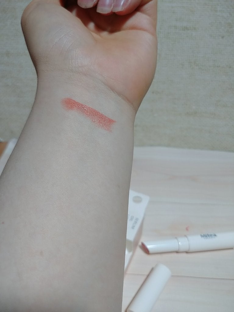 セラムオイルリップスティック /ミティア オーガニック/口紅を使ったクチコミ(2枚目)