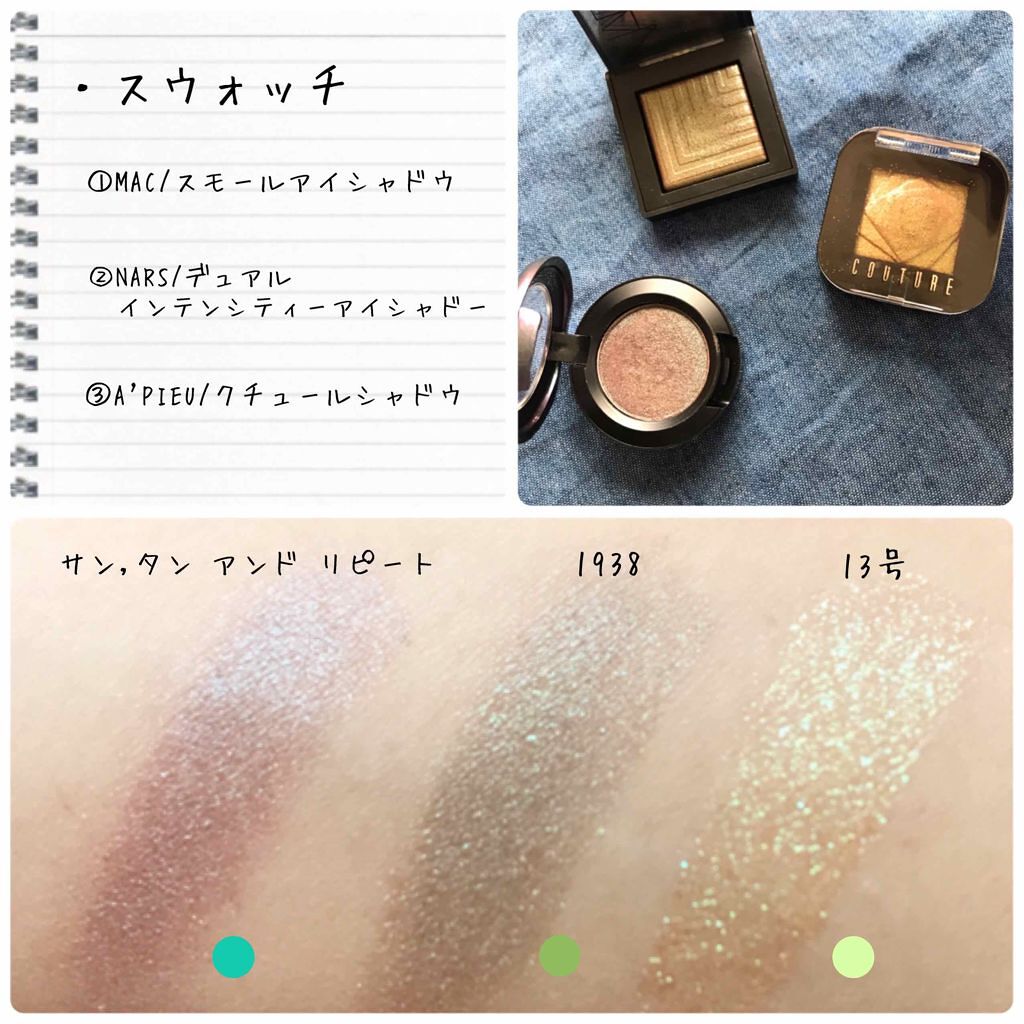デュアルインテンシティーアイシャドー/NARS/単色アイシャドウを使ったクチコミ（2枚目）