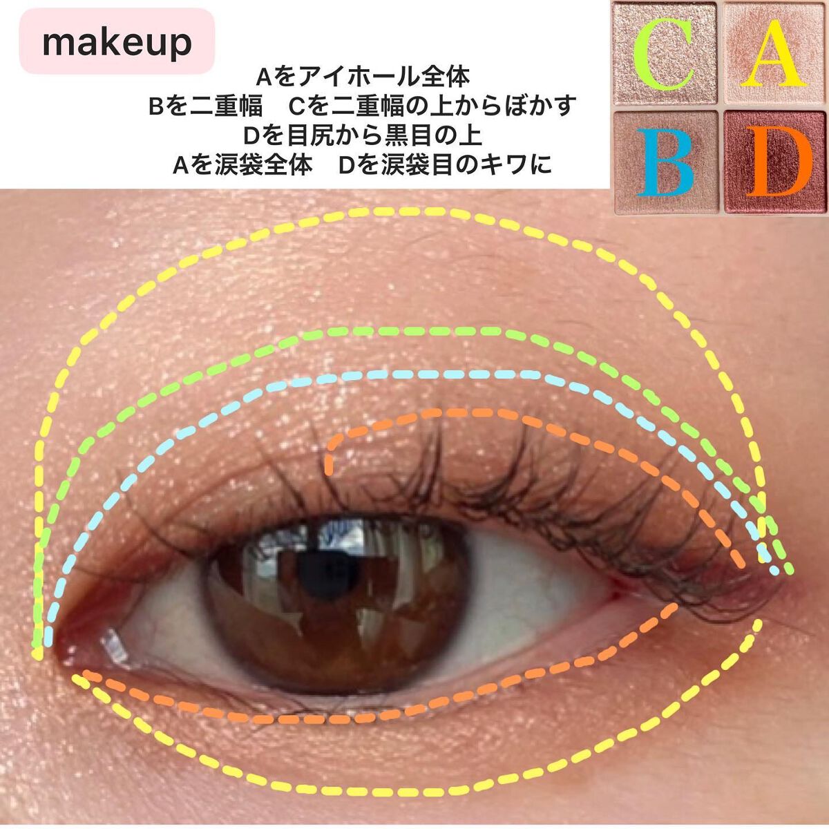 ベージュトーンアイシャドウ/CEZANNE/アイシャドウパレットを使ったクチコミ（3枚目）