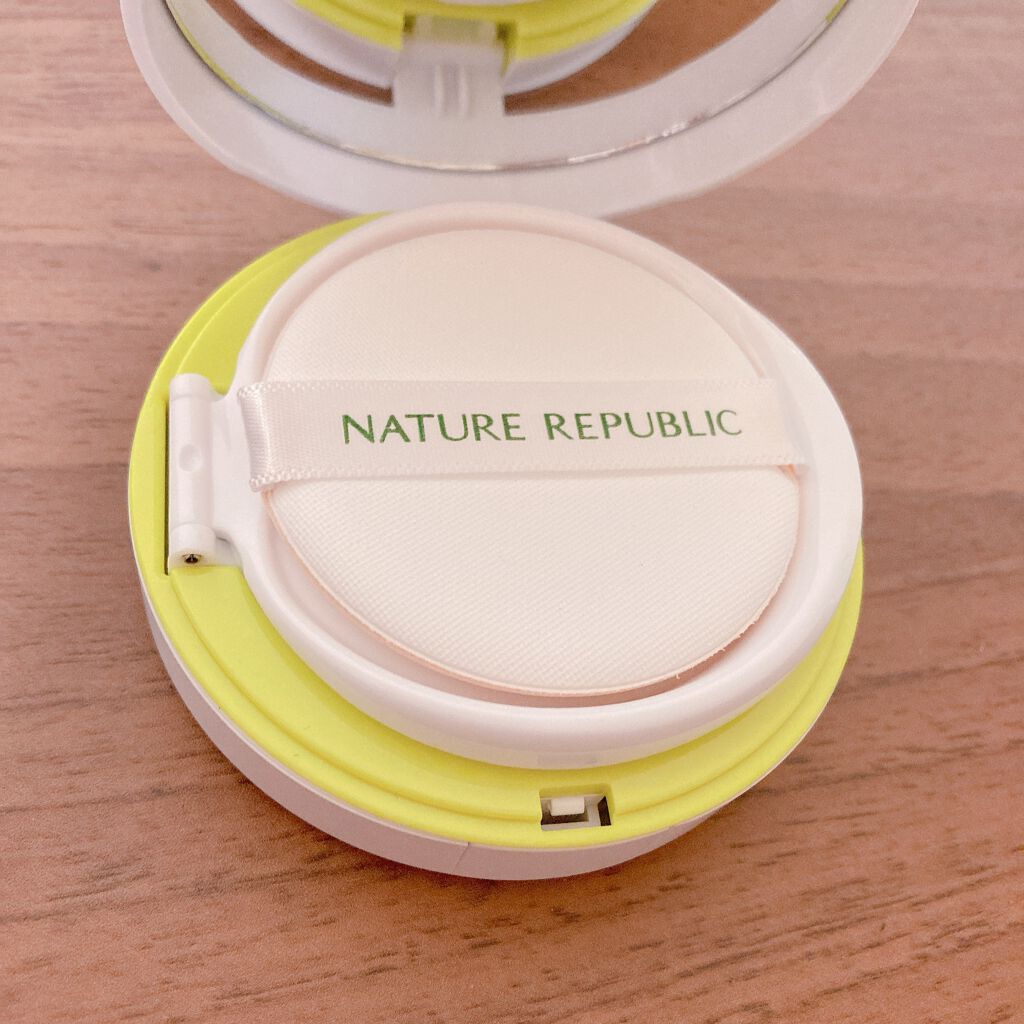 CICA GREEN DERMA The cushion covers skin with soothing effect/ネイチャーリパブリック/クッションファンデーションを使ったクチコミ（2枚目）