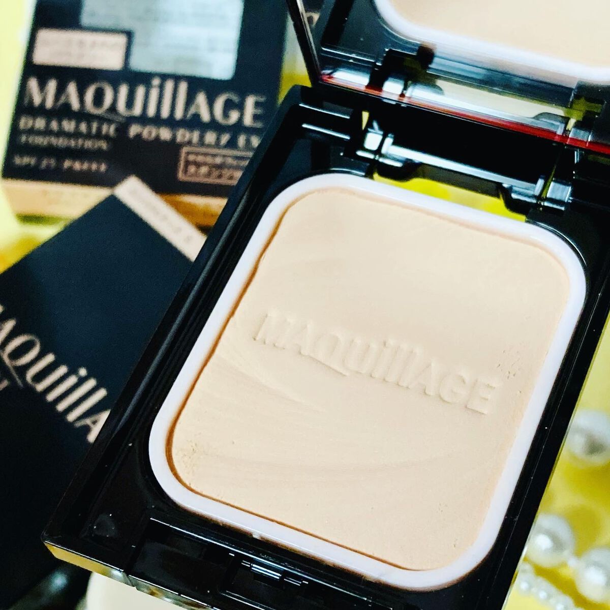 ドラマティックパウダリー EX/マキアージュ/パウダーファンデーションを使ったクチコミ（3枚目）