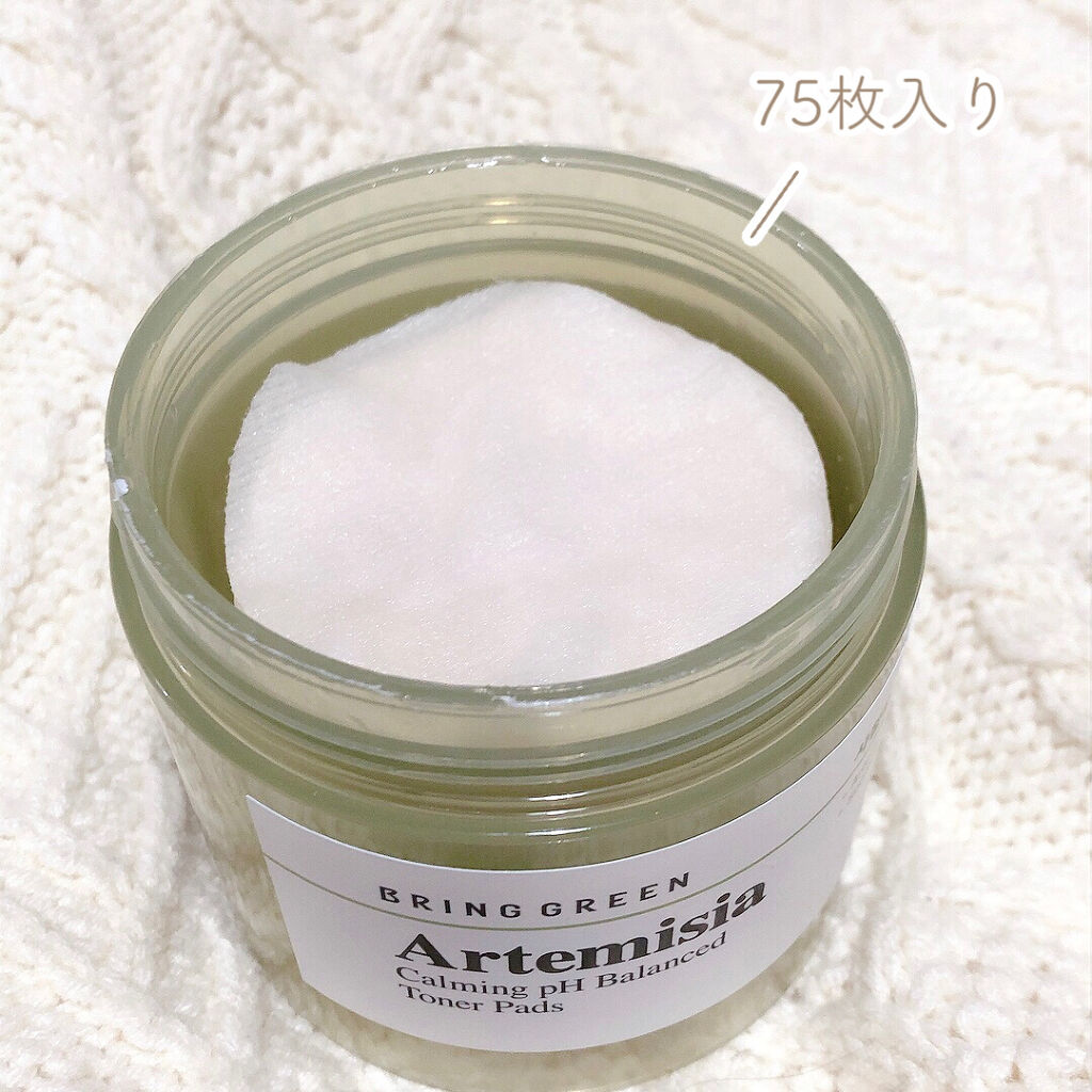 BRING GREEN カーミングバランストナーパッドのクチコミ「BRING GREEN
Calming ph Balanced Toner Pads

🌿カワ.....」（3枚目）