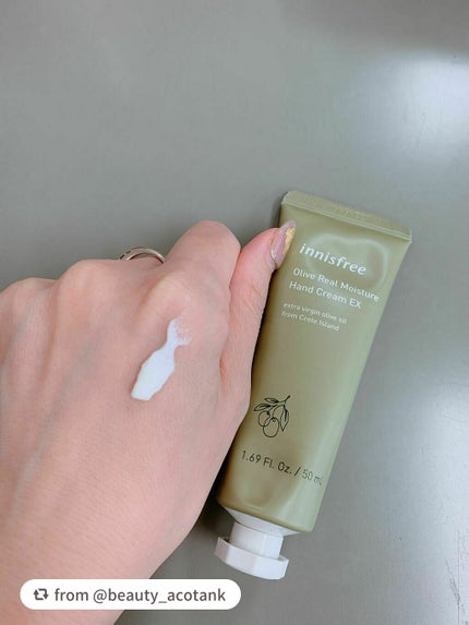 オリーブリアル モイスチャー ハンドクリーム EX/innisfree/ハンドクリームを使ったクチコミ(3枚目)