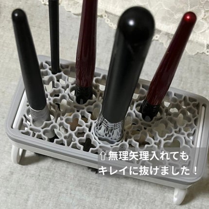 メイクブラシスタンド/セリア/その他化粧小物を使ったクチコミ(3枚目)