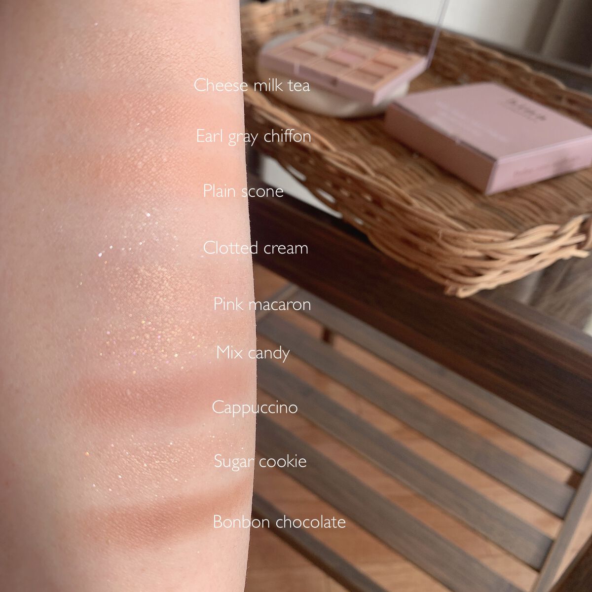 マルチアンダーアイパレット 01 アフターヌーンティー/hina cosmetics/アイシャドウパレットを使ったクチコミ（3枚目）