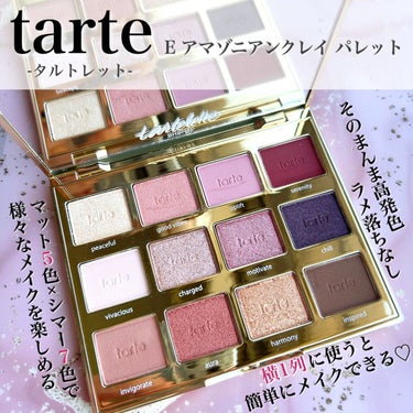 タルトレット Ｅ  アマゾニアンクレイ パレット/tarte/パウダーアイシャドウを使ったクチコミ（2枚目）