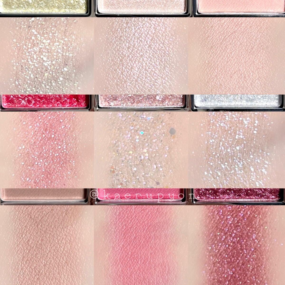 グリッターペディアアイパレット/unleashia/アイシャドウパレットを使ったクチコミ(3枚目)