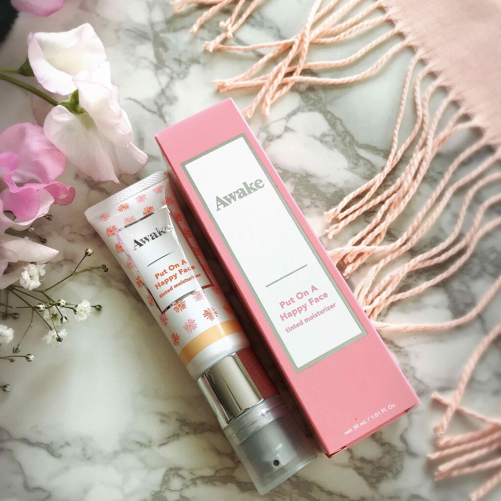 プットオンアハッピーフェイス ティンティド モイスチュアライザー 00 light/Awake/CCクリームを使ったクチコミ（1枚目）