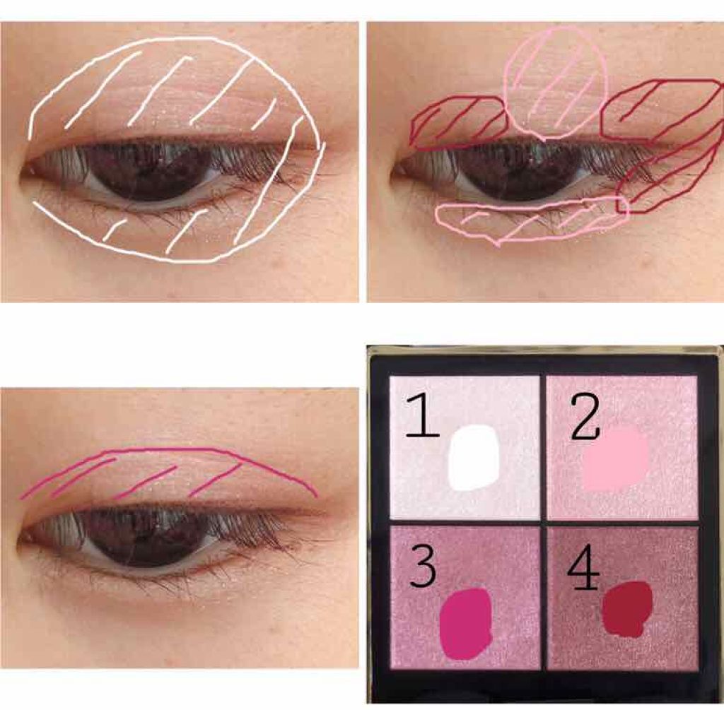 リアルクローズシャドウ/excel/アイシャドウパレットを使ったクチコミ（2枚目）